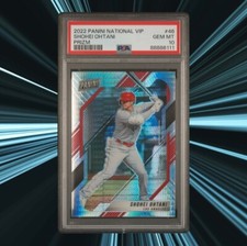 SHOHEI OHTANI SILVER PRIZM HYPER 2022 National VIP Shohei Ohtani (Pop 5) PSA 10