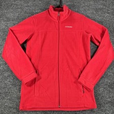 Columbia Jacket Youth Girls XL 18-20 Pink Long Sleeve Full Zip Outdoor