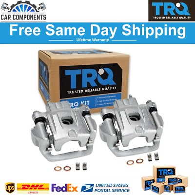 TRQ New Rear Brake Caliper Set Fits For 2004-2009 Lexus RX400h Toyota Highlander