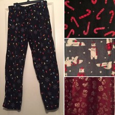 NWT Xmas PJ Pants size Large Pockets Pajamas Christmas Holiday Winter