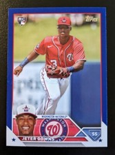 2023 Topps Update Series Baseball Jeter Downs Royal Blue Rookie #US145 Nationals