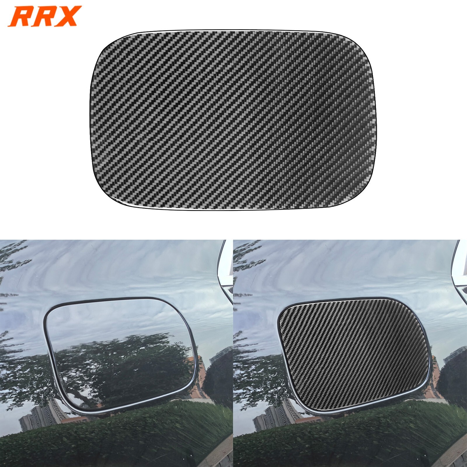 Real Carbon Fiber Exterior Fuel Tank Gas Cap Cover For Benz S-Class W222 2013-20