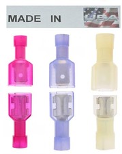 150pk 10-22 GAUGE NYLON FULLY INSULATED QUICK DISCONNECT .250 FEMALE MALE USA