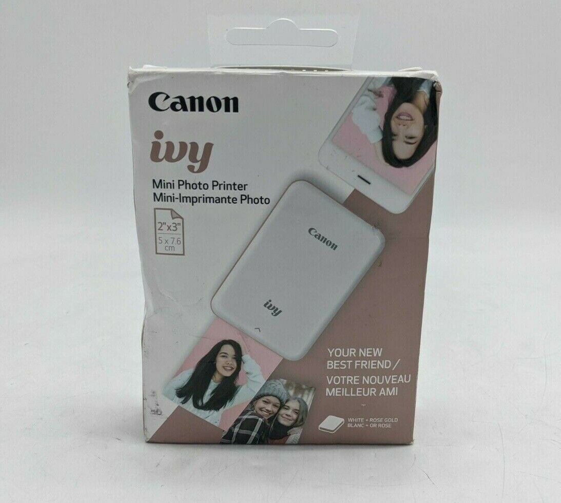 Canon Ivy Mini Photo Printer White + Rose Gold 3204C001 -KTT0115