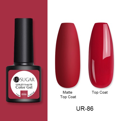 UR SUGAR 172 Colors UV Gel Polish Glitter Purple Top Base Gel Gel Varnish 7.5ml - Picture 82 of 119