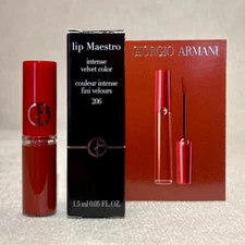 Giorgio Armani Lip Maestro Liquid Lipstick 206 Cedar Deluxe Sample .05oz, 1.5ml