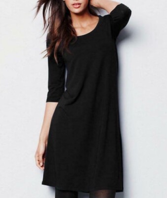Myne Ashley Ann Ballet Neck Side Pockets Silk Black Whimsical Dress Size 4  | eBay