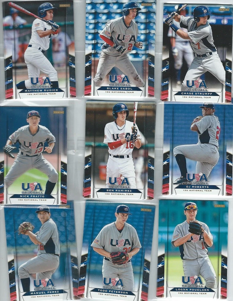 3 2013 PANINI USA BASEBALL CARD LOT RIGHT FROM SET TO YOU - Image 2 of 4