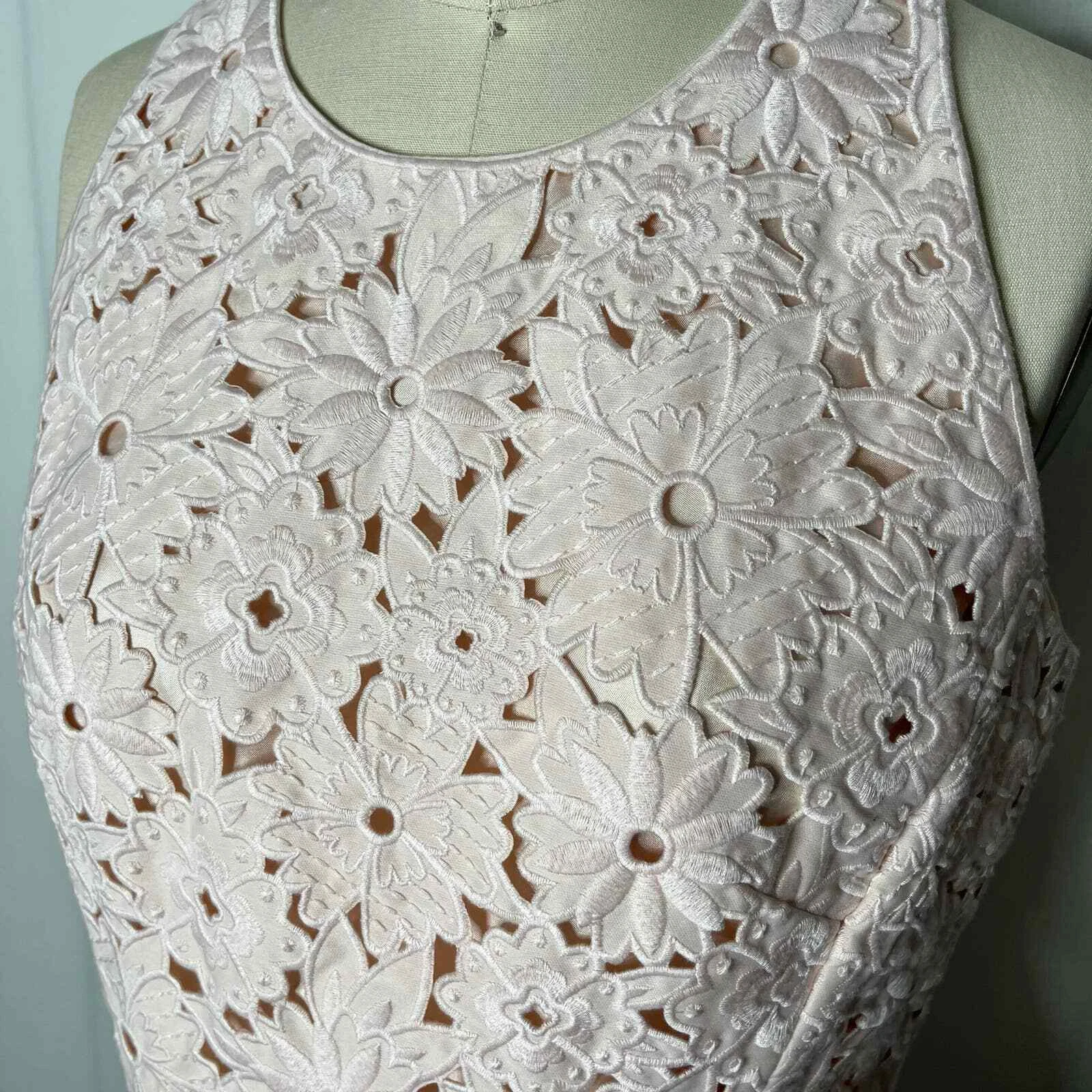 Abito Kate Spade NY rosa occhiello floreale rosa taglia 10