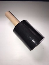 1 Roll Black Stretch Plastic Wrap 5" x 1000' x 80ga Stretch Wrap / Stretch Film