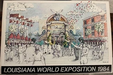 1984 Louisiana World Exposition Rare Reiter Print Signed & Numbered 5/22