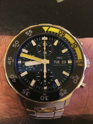 IWC Aquatimer Chronograph Ref. 376709 Stahl/Stahlband aus ca. 2012 in gutem Zust