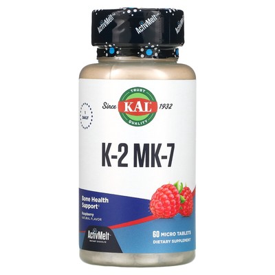 K-2 MK-7, Raspberry, 100 mcg , 60 Micro Tablets