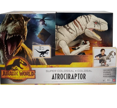 Jurassic World Dominion Super Colossal Atrociraptor JW Dinosaur Figure Raptor