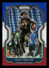 2020 Panini Prizm #390 DeeJay Dallas Rookie Prizm Red White and Blue Seahawks
