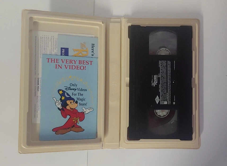 Walt Disney The Rescuers Down Under VHS 1142 Tape Black Diamond 1991 Clamshell - Image 2 of 4