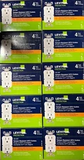 40PCS LEVITON GFTR1-4W  GFCI  15A TAMPER RESISTANT OUTLET WHITE NEW