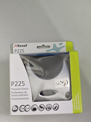 REXEL PRECISION 225 2-LOCH-LOCHER 25-BLATT-KAPPE mit PAPIERAUSRICHTUNG. METALL VERPACKT NEU!