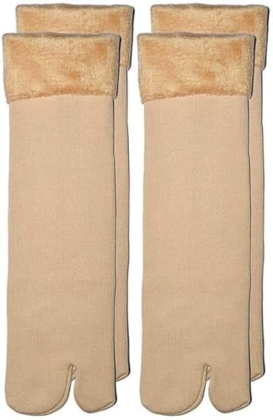 Mujer Tobillo Longitud Piel Calcetines Invierno Niña Térmico Elástico Suave &