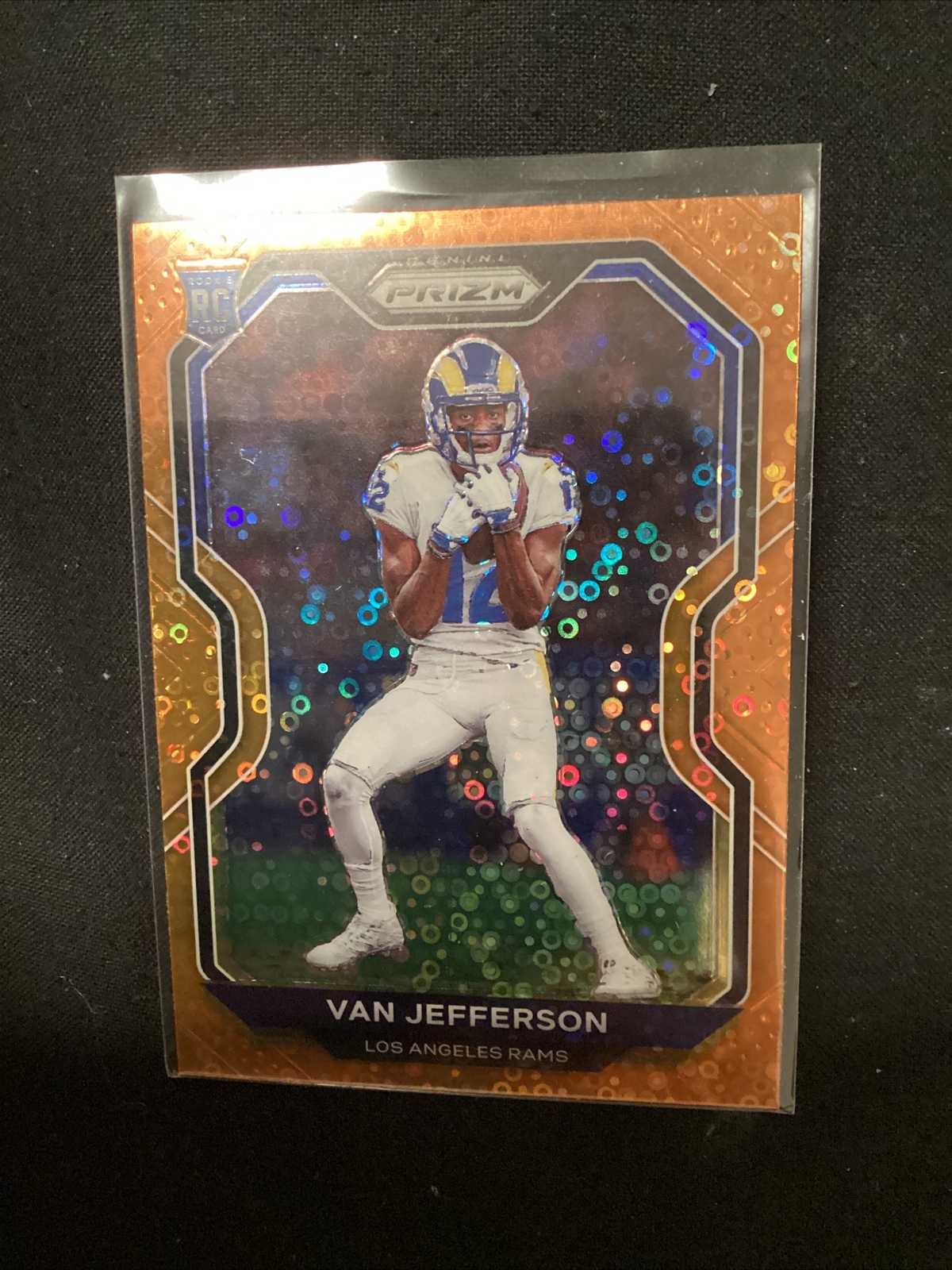 2020 Prizm Orange Disco #377 Van Jefferson RC Rookie        JT17