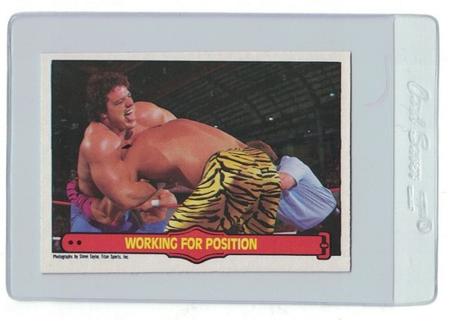 DAVEY BOY SMITH BRUTUS BEEFCAKE 1985 O-PEE-CHEE WWF Wrestling CARD #74 Serie 2 - Foto 1 di 2
