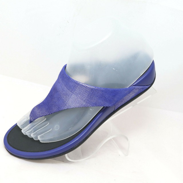 Fitflop Purple Sequin Thong Sandals Womenâs Size 7 | eBay