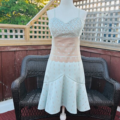 Jonathan Simkhai Mint Green Sleeveless Cutout Dress (size 8) | eBay