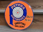 12in Peters Ammunition Cartridges Ammo Rifle Vintage Style Heavy Steel Sign