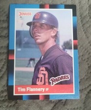 1988 Donruss San Diego Padres Baseball Card #328 Tim Flannery