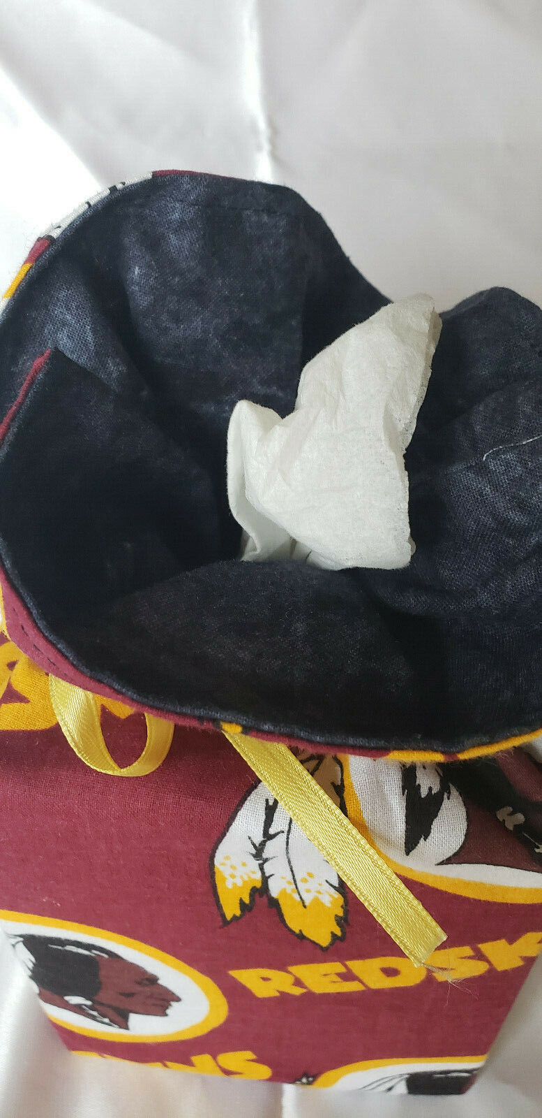 Washington Redskins Fabric Square Tissue Holder Decorative Box Cover Football eBay