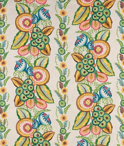 NINA CAMPBELL OSBORNE & LITTLE CURTAIN FABRIC DESIGN Ashdown Stripe 3.95 METRES - Picture 2 of 10