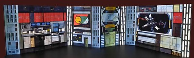 6'' Retro Death Star Backdrop 3 Pack Star Wars Black Series Hasbro 1:12 TBS
