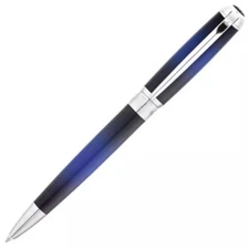 S.T. Dupont Ligne D Atelier Sunburst Blue Ballpoint Pen, 415105M, New In Box