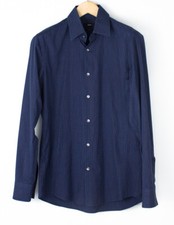 HUGO BOSS Men Julen Slim Fit Formal Shirt Top Size M 39 - 15 1/2 