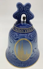 B&G Copenhagen porcelain 1981 Uppsala Cathedral Hand Bell #9681 Domkyrka Sverige