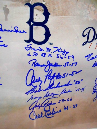 PSA Duke Snider Monte Irvin 20 Signed Autographed Auto Giants vs Dodgers 16x20 - Picture 5 of 11