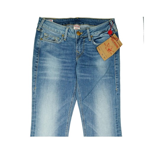 True Religion Damen Jeans Hose Bootcut Schlag low stretch 36 S W28 L34 blau NEU - Picture 2 of 5
