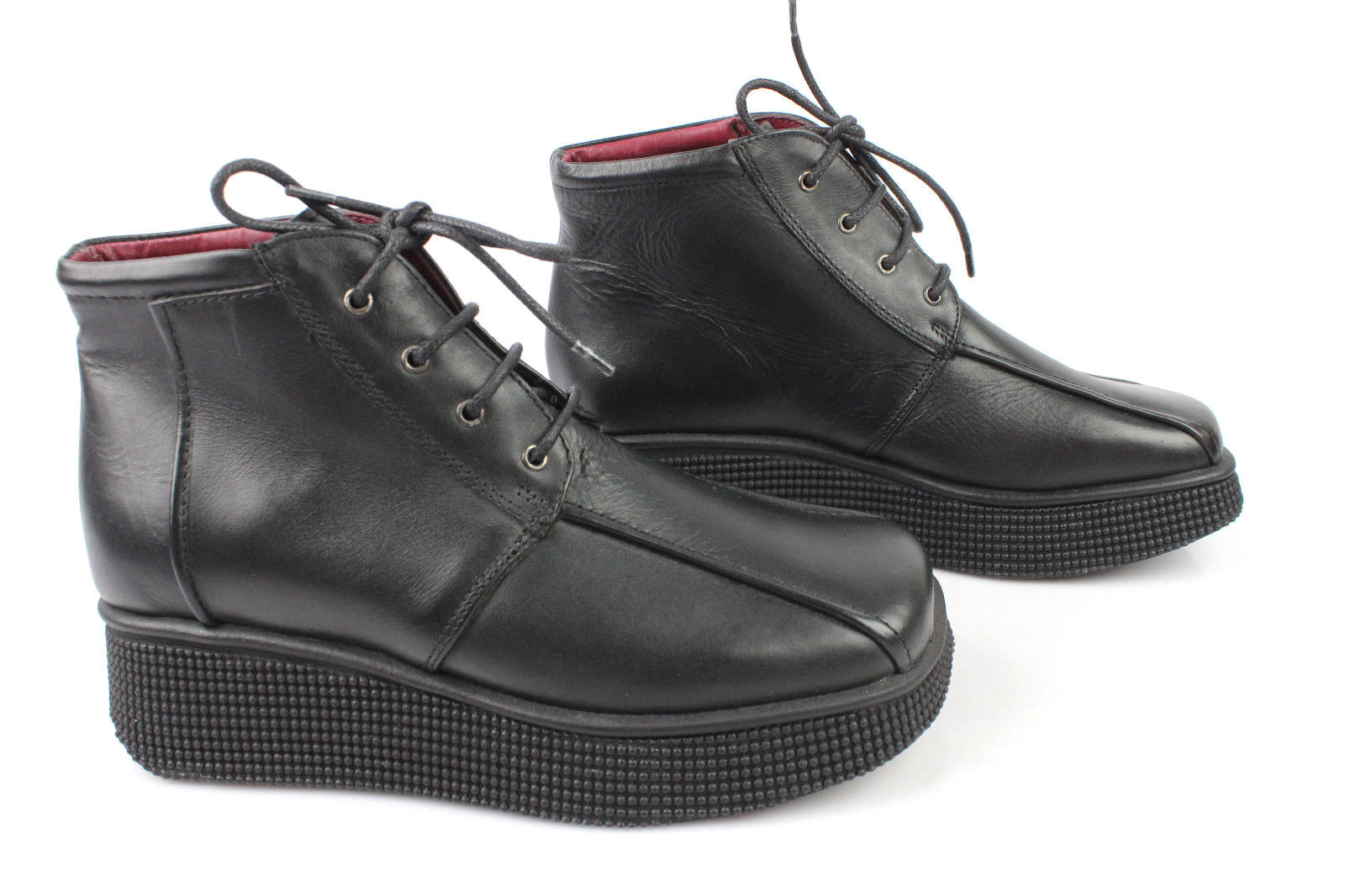 Bottines Plate forme MURATTI FLORENTINO Cuir Noir T 36 ETAT NEUF Bottines Plate forme MURATTI FLORENTINO Cuir Noir T 36 ETAT NEUF
