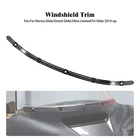 Black Cut Reised Windshield Trim For Harley Touring Electra Street Glide 14-2023