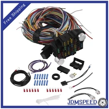 21 Circuit Wiring Harness Kit Universal For Chevy Ford Hotrods Long Wires