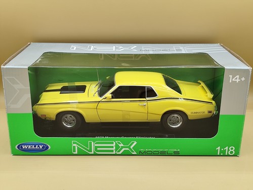 1/18 Mercury Cougar Eliminator Jaune 1970 Welly ref: 12520W