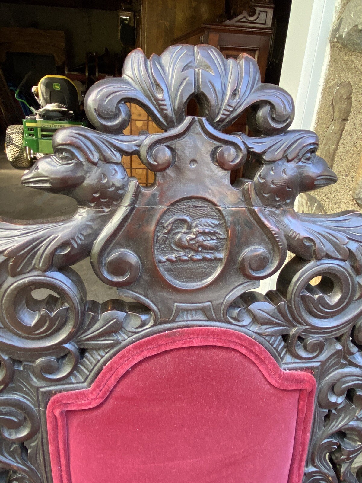 SET OF 8 CARVED MAHOGANY VICTORIAN DINING CHAIRS eBay