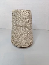 Silk City Fibers Rayon Cone Yarn Chenille Luxury 1300 YPP Cone SAND 12.5oz