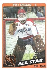 Pat Riggin 1984 Topps #164   Washington Capitals