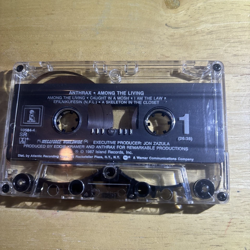Anthrax Among The Living Cassette 1987 Island Records - Image 4 of 4