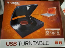 VIBE VS-20-1 Sound USB Turntable Converts Records to Computer MP3 files New