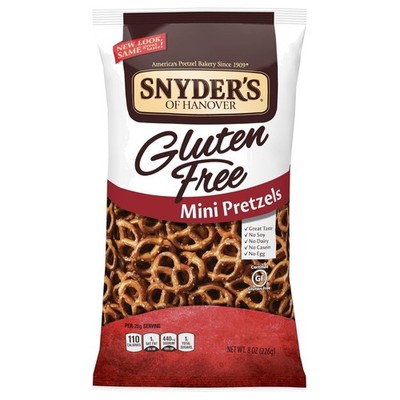 Snyder's Gluten-Free Mini Pretzels, Cheese Flavor, 12-Pack