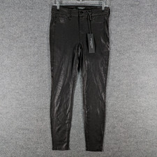 NWT Liverpool Los Angeles Womens Pants Size 4/27 28x28 Black Crocodile Skinny