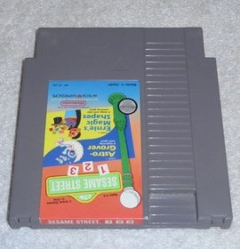 Sesame Street 123 (NES, 1989) Authentic Cleaned Tested & Working! 1 2 3 VIDEO