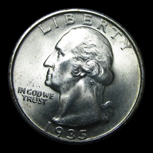 1935-S Washington Quarter Silver ---- Gem BU Condition Stunning Coin ---- #PP641